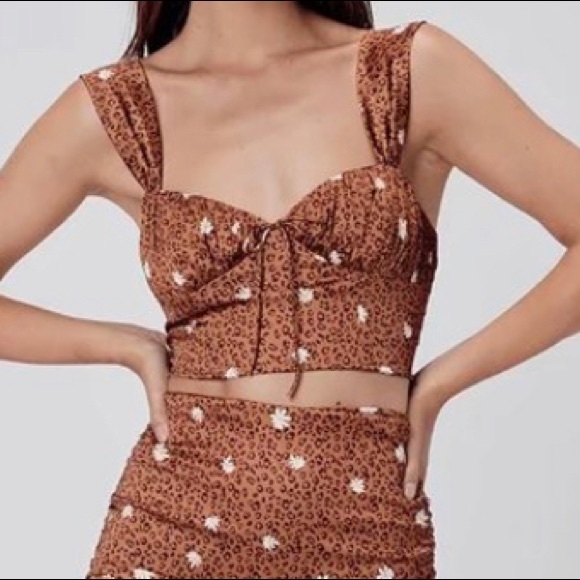 Tawny Set - Floral Animal Print 2pc Set Tank & Midi - Picture 10 of 11